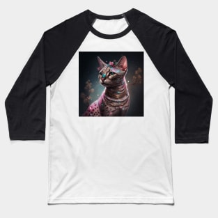 Luminous Bengal Cat Baseball T-Shirt